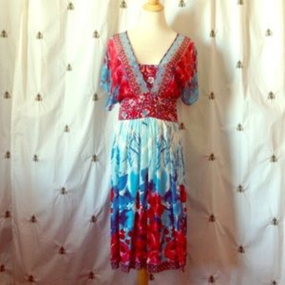 Anthropologie Watercolor Dress